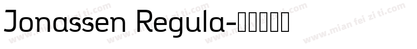 Jonassen Regula字体转换